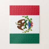 Puzzle Mexican Republic Flag 1835, Mexicanos Latino (Vertical)