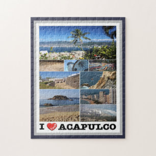 Puzzle Mexique - Acapulco - I Love -
