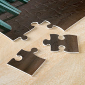 Puzzle Mexique, Oaxaca, Tabourets de bar verts alignés le (Côté)