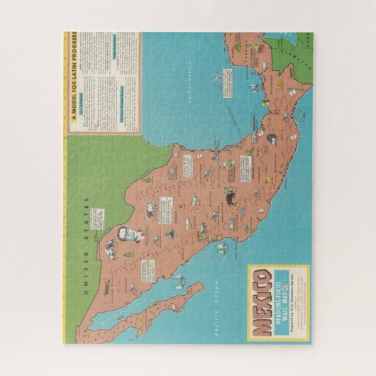 Puzzle Mexique - Plan d'action global pour le mur (Vertical)