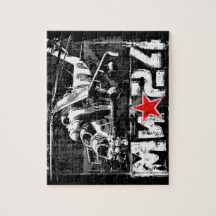 Puzzle Mi-24 gros hélicoptère soviétique