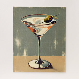 Puzzle Mi-siècle Moderne 1 Olive Martini Peinture