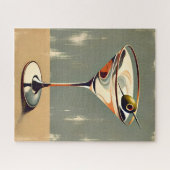 Puzzle Mi-siècle Moderne 1 Olive Martini Peinture (Horizontal)