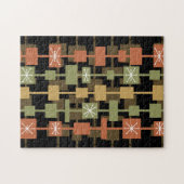 Puzzle Mi-siècle moderne noir multicolore (Horizontal)