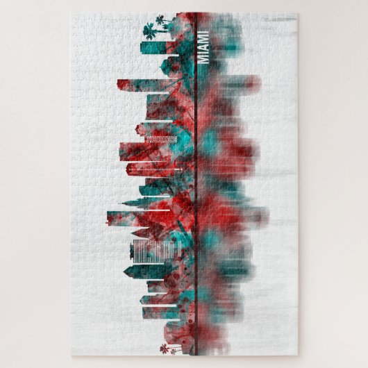 Puzzle Miami Florida Skyline (Vertical)