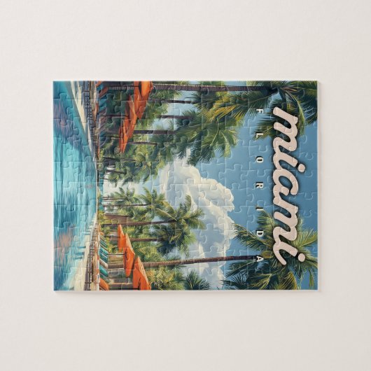 Puzzle Miami Pool Vintage (Horizontal)