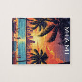 Puzzle Miami Skyline Sunset (Horizontal)