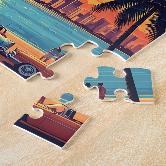 Puzzle Miami Skyline Sunset (Côté)