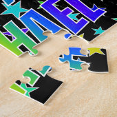 Puzzle "MICHAEL" Prénom, Amusant "HEUREUX ANNIVERSAIRE" (Côté)