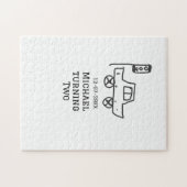 Puzzle Michael turning two birthday toy car traffic light (Horizontal)