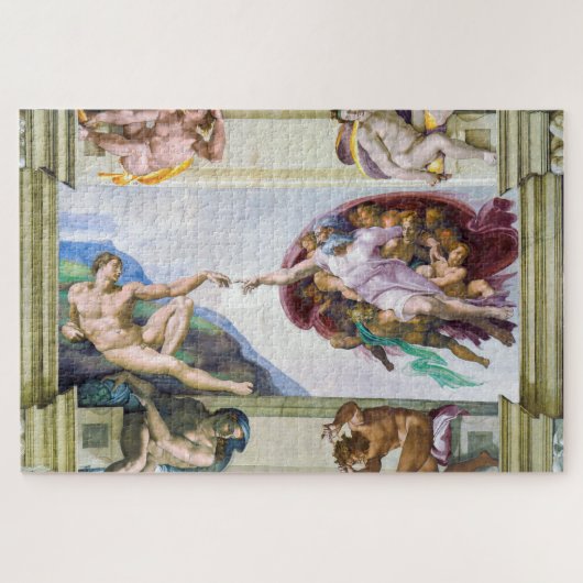 Puzzle Michelangelo - Création d'Adam, Chapelle Sixtine (Horizontal)