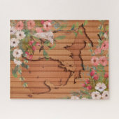 Puzzle Michigan | Bois de pin sculpté (Horizontal)