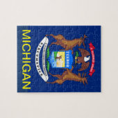 PUZZLE MICHIGAN FLAG (Horizontal)
