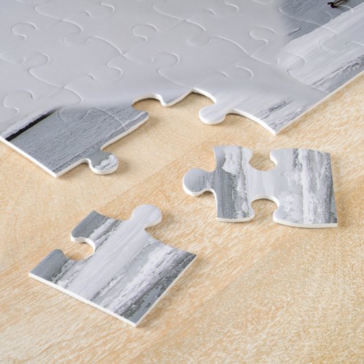 Puzzle Michigan Red Lighthouse en hiver (Côté)