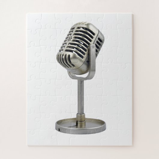 Puzzle Microphone vintage (Vertical)