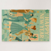 Puzzle Mid Century Happy New Year The Martini Dance (Horizontal)