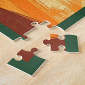 Puzzle Mid Century Modern Shamrock Martini Sláinte!  (Côté)