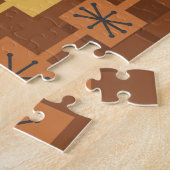 Puzzle Mid Century Moderne Multicolore Brown (Côté)