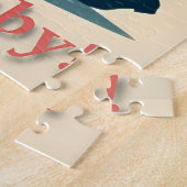 Puzzle Mid Century Valentine Hip Martini Dancing Couple (Côté)