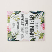 Puzzle Midwoman Doula Office Carte de remerciements Devis (Horizontal)