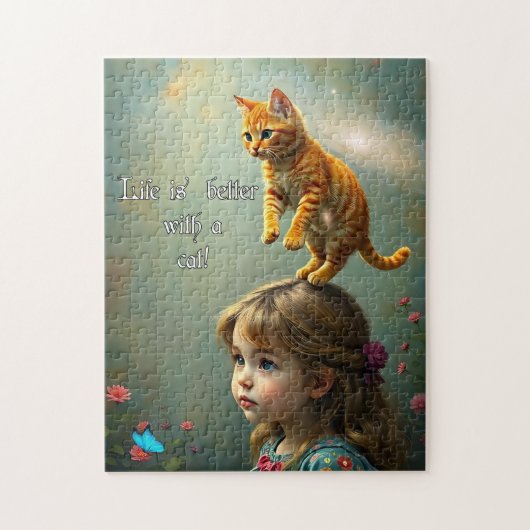 Puzzle Mieux avec un chat (Vertical)