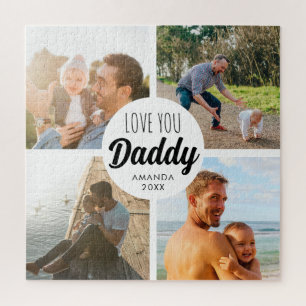 Puzzle Mignon Amour Vous 'Papa' Personnalisé Photo Collag