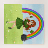 Puzzle Mignon anime roux Saint Patrick (Horizontal)