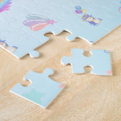 Puzzle mignon ballon Unicorn arc-en-ciel fête d'anniversa (Côté)