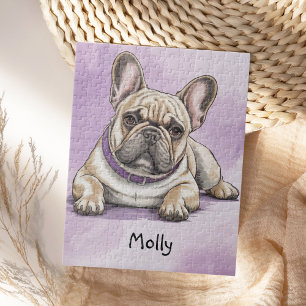Puzzle Mignon Bouledogue Français Personnalisé