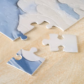 Puzzle Mignon chiot teckel écharpe d'hiver confortable Ar (Côté)