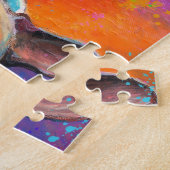 Puzzle mignon de chiot d'art de bouledogue (Côté)