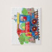 Puzzle mignon de train de vapeur de photo de (Vertical)