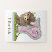 Puzzle Mignon et adorable Yak marron (Horizontal)