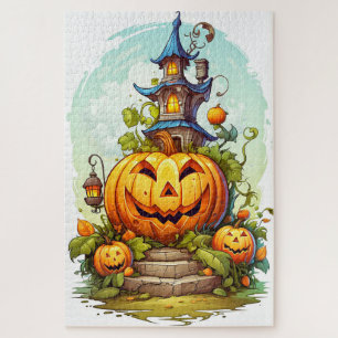 Puzzle Mignon Joyeux Halloween Citrouille