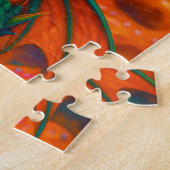 Puzzle Mignon Mini Dragon Vert & Donut Art Fantastique (Côté)