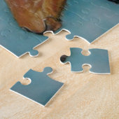 Puzzle mignon poulain noir poulain colt cheval portrait (Côté)