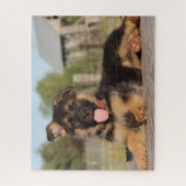 Puzzle Mignonne berger allemand Chien chiot (Vertical)