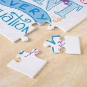 Puzzle Mignonne Bible Chrétienne Verse Papier rose (Côté)