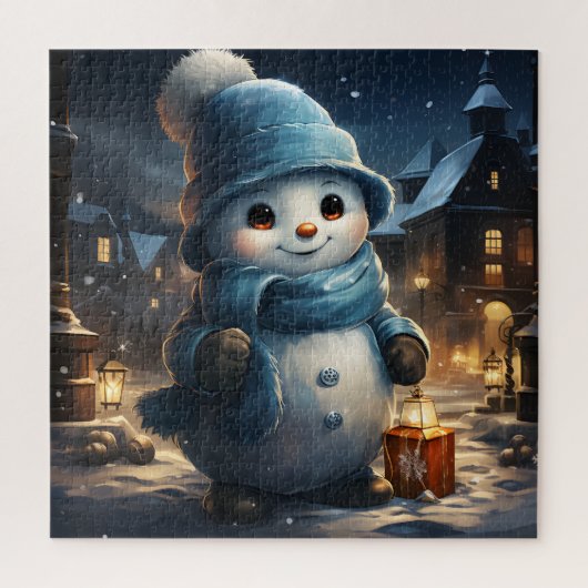 Puzzle Mignonne bonhomme de neige de Noël (Vertical)