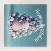 Puzzle Mignonne, drôle, lapin, style kawaii (Horizontal)