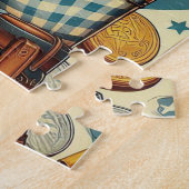 Puzzle Mignonne fille Vintage (Côté)