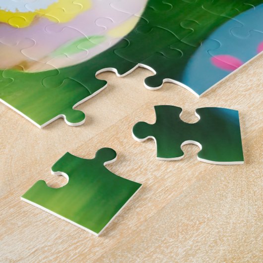 Puzzle Mignonne lapin de Pâques 01 (Côté)