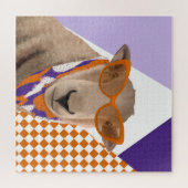 Puzzle Mignonne Mouton Avec Lunettes (Horizontal)