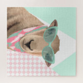 Puzzle Mignonne Mouton Avec Lunettes (Horizontal)