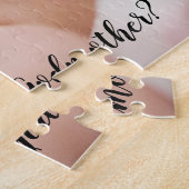 Puzzle Mignonne Seras-Tu Ma Godmère Script Photo (Côté)