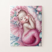 Puzzle Mignonne sirène bébé (Vertical)