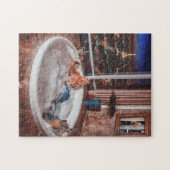 Puzzle Mignonne sirène dans un bain chaud (Horizontal)