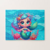 Puzzle Mignonne sirène sous-marine (Horizontal)