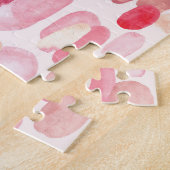 Puzzle Mignonnes Zones Rouges Roses Simples (Côté)