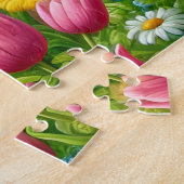 Puzzle Mignons 3 Ânes Dans Des Fleurs (Côté)